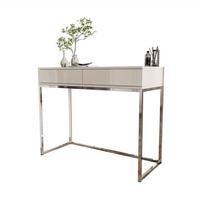 KONSOLE Glamour auf Chromgestell PUSH OPEN - Kaschmir, Holzwerkstoff (100/81/42cm) - Lookway