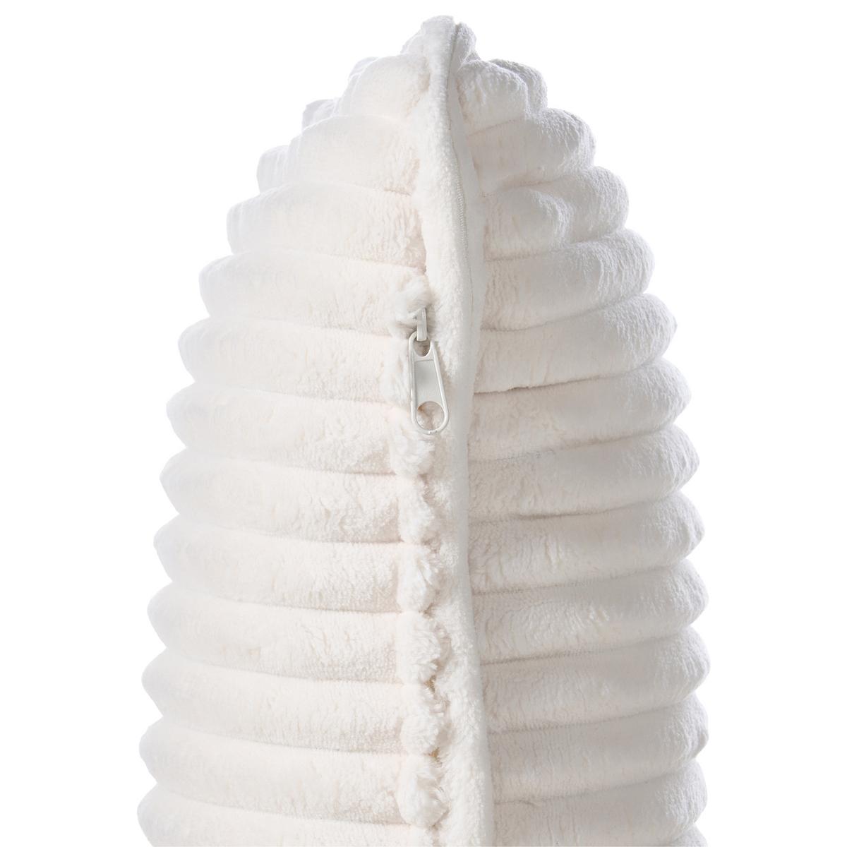 SCHAUKELSESSEL Hellbraun Sorsele - Hellbraun/Weiß, Textil (65/79/81cm) - Beliani