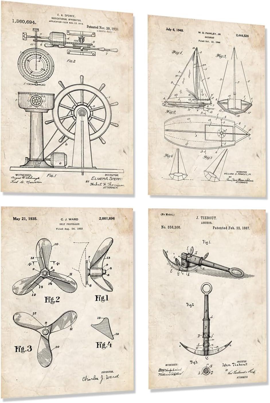POSTER Segelboot A4 Rahmenlos - Klar, Papier (29.7/5/21cm) - Nacnic