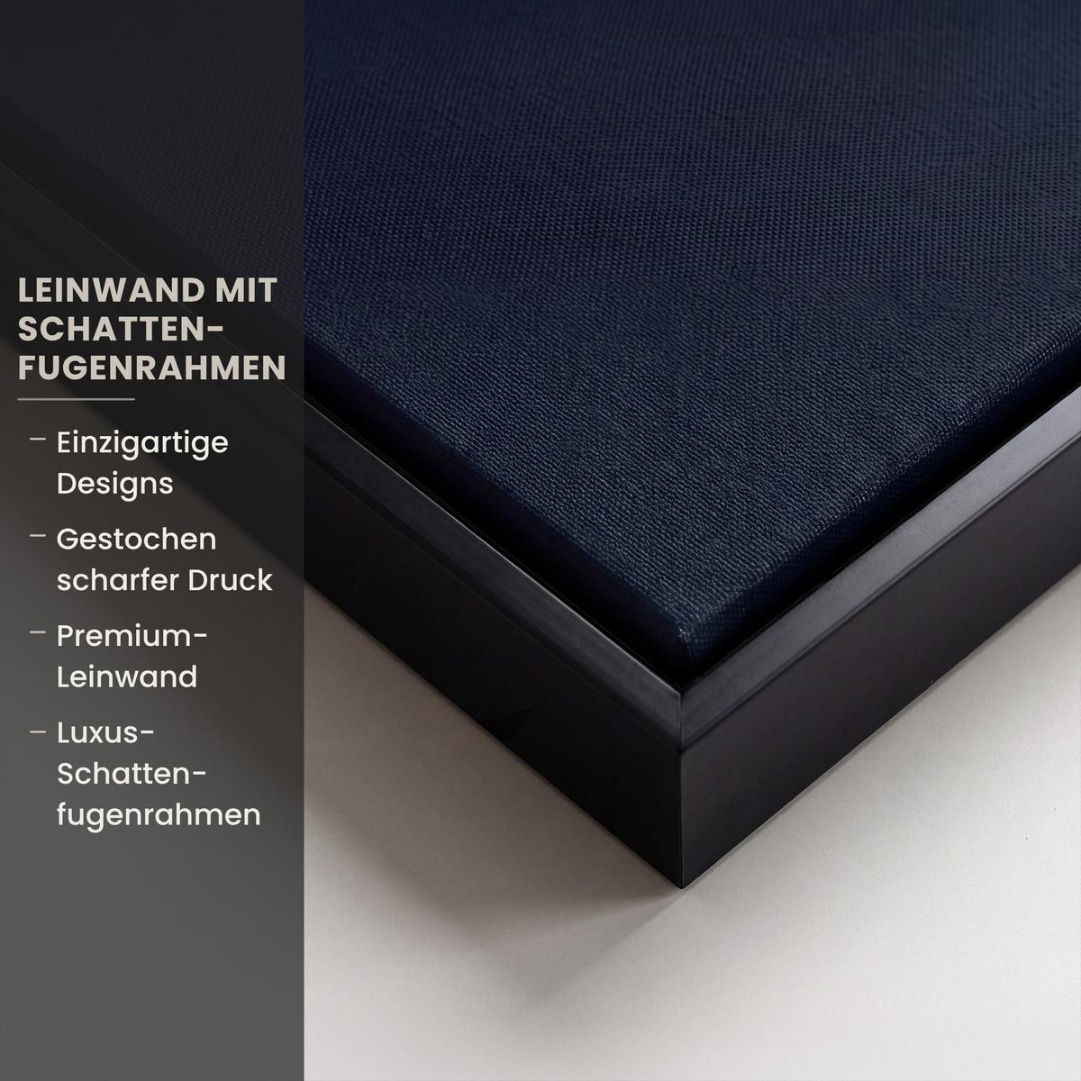 LEINWAND Bilder mit Rahmen - Meer - Fische - Bunt - Dynamisch - 140x90 - Hellblau, Textil (140/90cm) - MuchoWow