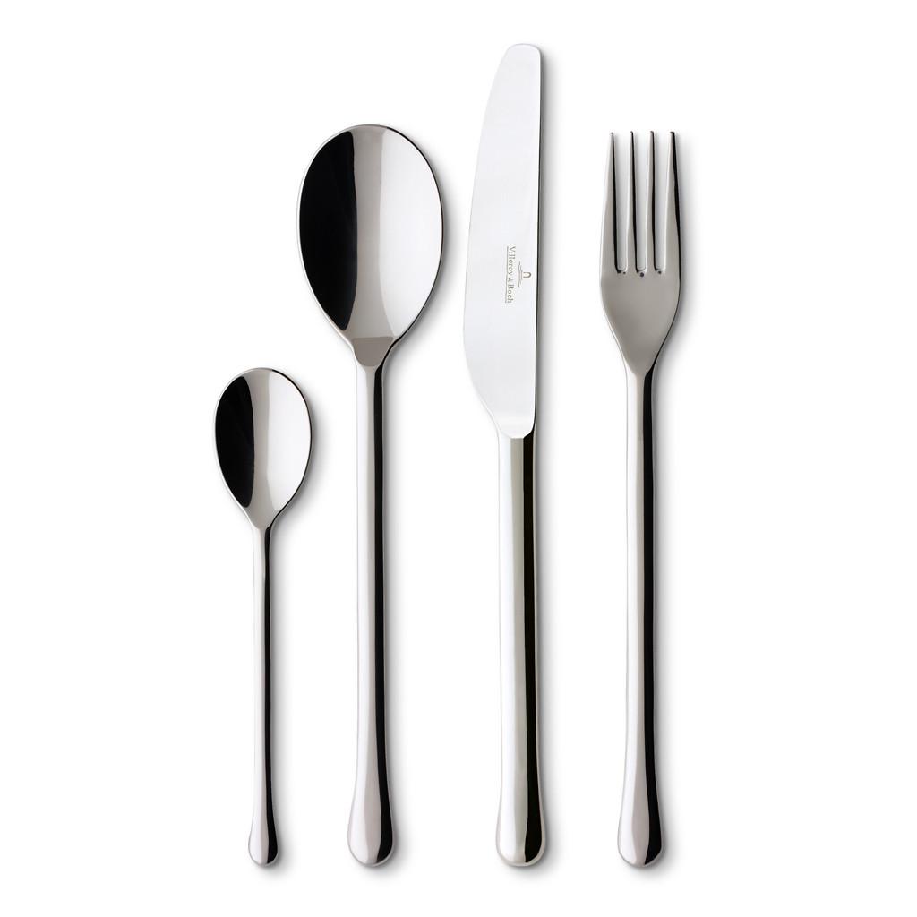 TAFELBESTECK Udine silber 144-tlg. - Silberfarben, Metall - Villeroy & Boch
