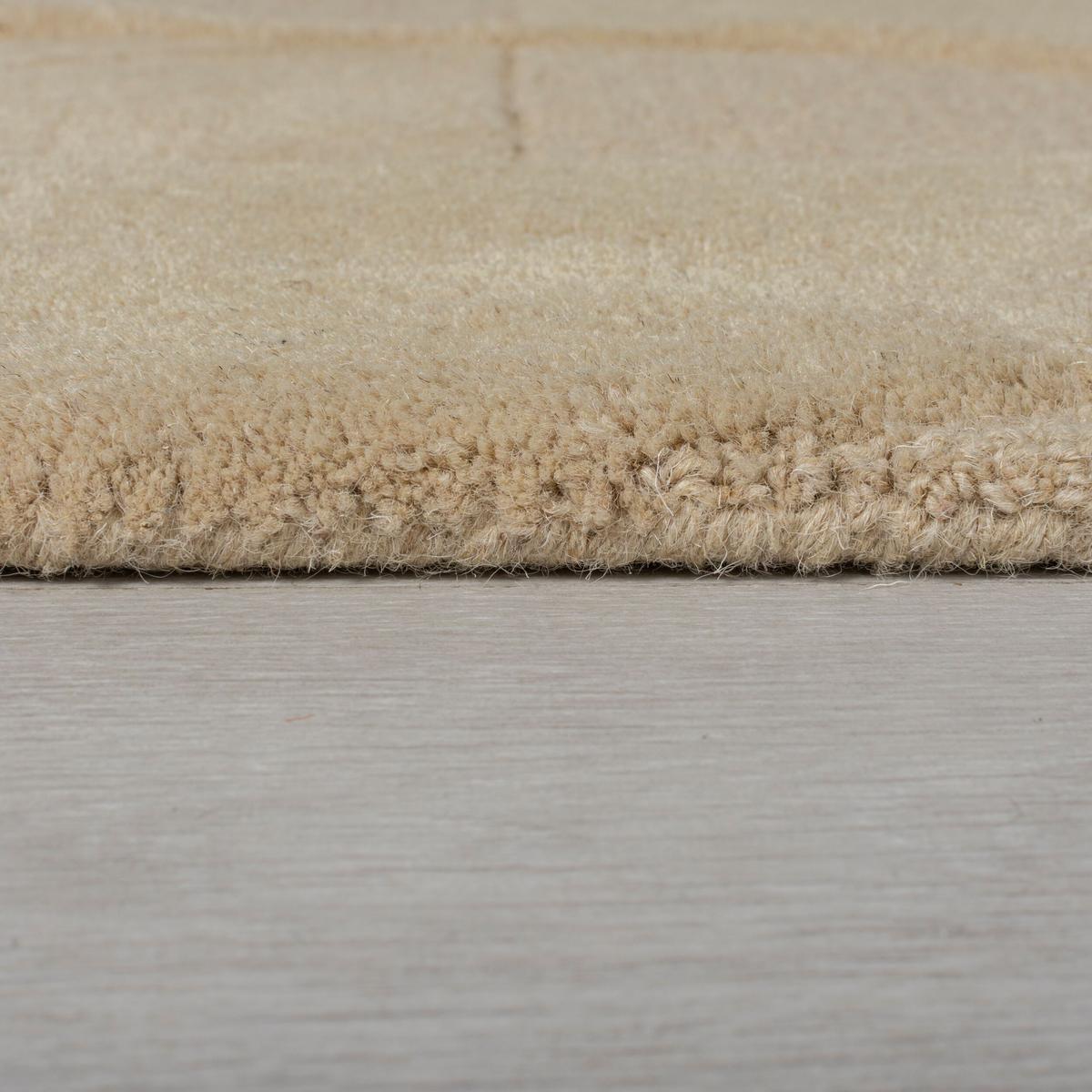 TEPPICH aus Wolle DEBEN in Natur, geometrisch, 120 x 170 cm - Braun, Textil (170/120cm) - KADIMA DESIGN