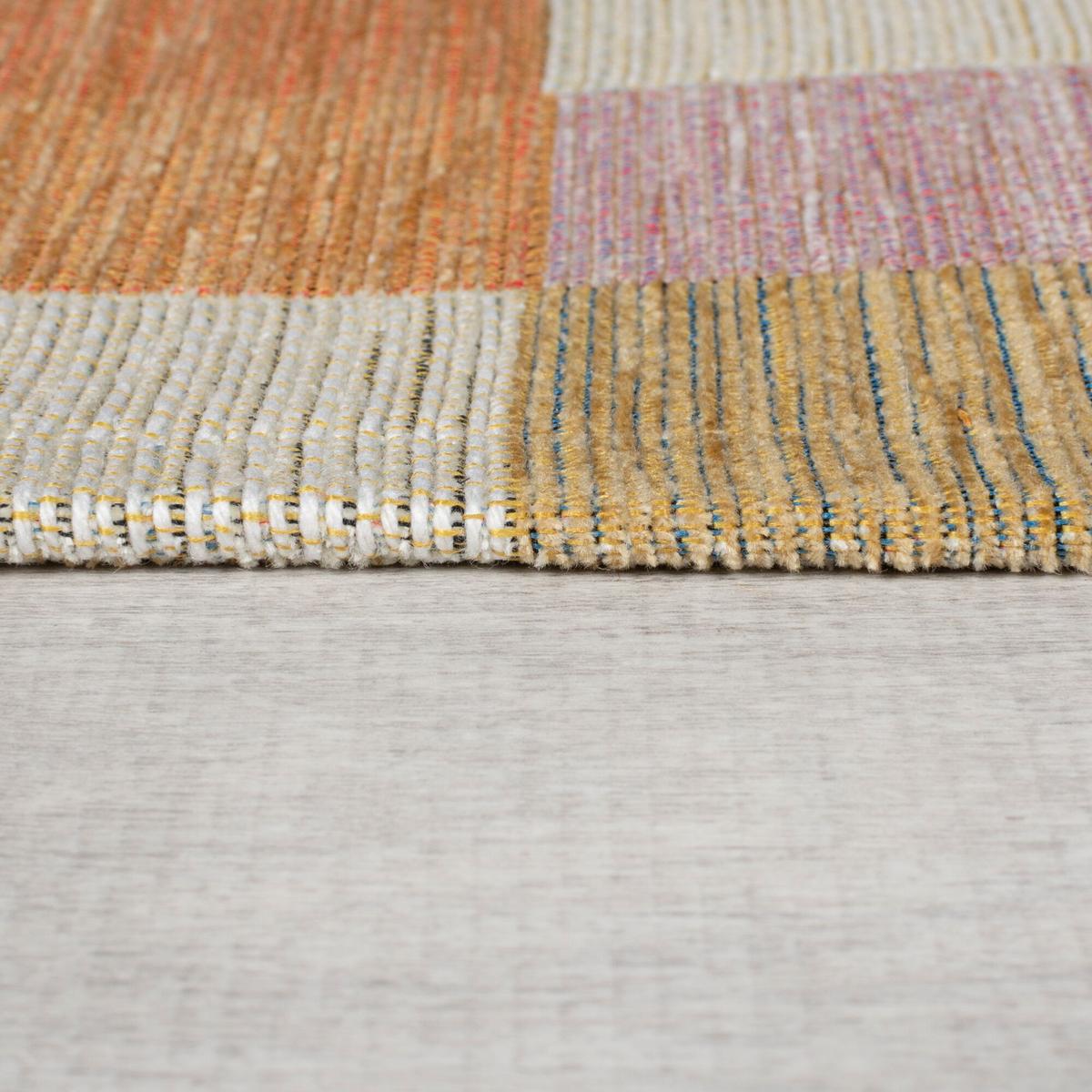 TEPPICH COQUET, geometrisch, Orange-Natur, 120 x 170 cm - Orange, Textil (170/120cm) - KADIMA DESIGN