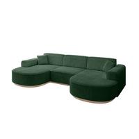 WOHNLANDSCHAFT MARI-U1-v1 - 303x171x83 cm Grün Cord - Grün, Holzwerkstoff/Textil (303/83/171cm) - ALTDECOR
