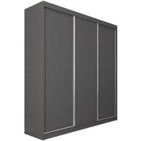 SCHWEBETÜRENSCHRANK Mario 240/216/61 graphit - Graphitfarben, Holzwerkstoff (240/216/61cm) - Beautysofa