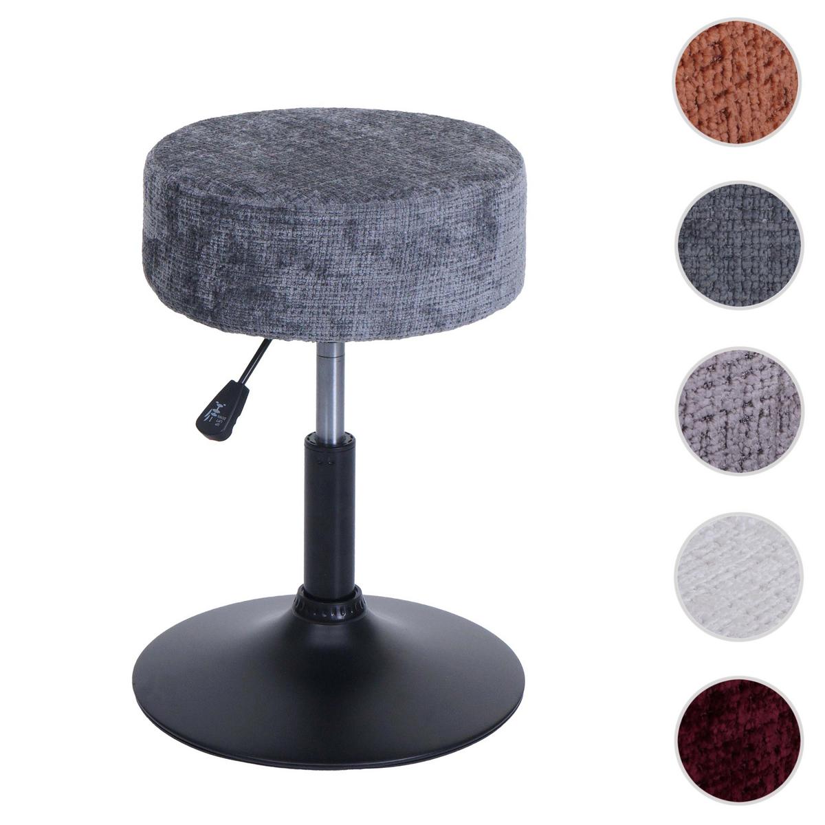 HOCKER Grau - Grau, Textil (37/57/37cm) - MCW