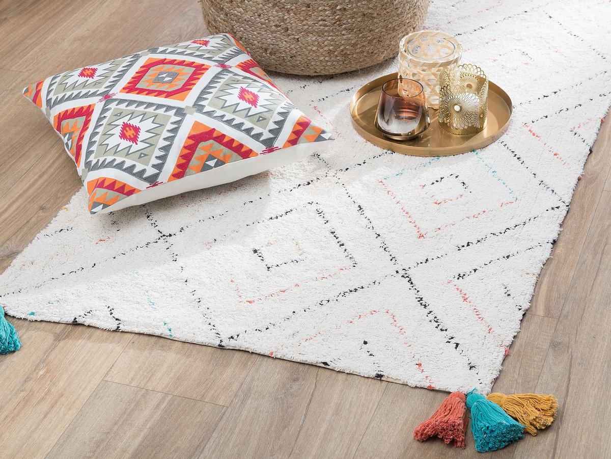 SHAGGY-TEPPICH Kartal 150/80 cm - Weiß, Textil (80/150cm) - Beliani