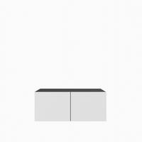 LOWBOARD CAVA 100/41/40 cm, Hängender TV-Schrank Anthrazit / Weiß - Anthrazit/Weiß, Holzwerkstoff (100/41/40cm) - MASSENO