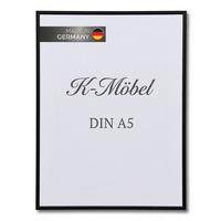 ALUMINIUM BILDERRAHMEN DIN A5 - Schwarz, Metall (14.8/21/1.6cm) - K-Möbel
