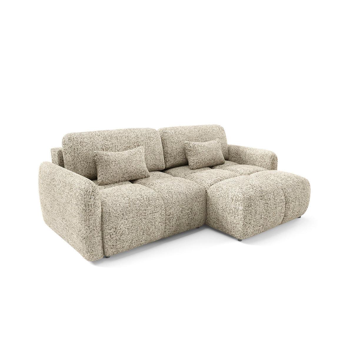 ECKSOFA Vittoria Beige meliert - Beige, Holz (240/165cm) - Petits-meubles