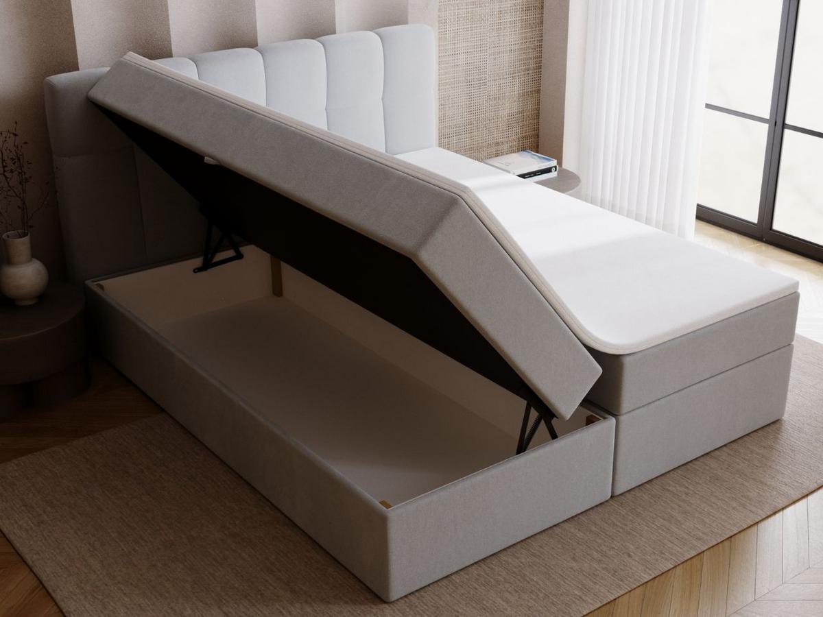 BOXBETT Maison 140x200 Grau - Grau, Holz/Textil (140/200cm) - Graingold