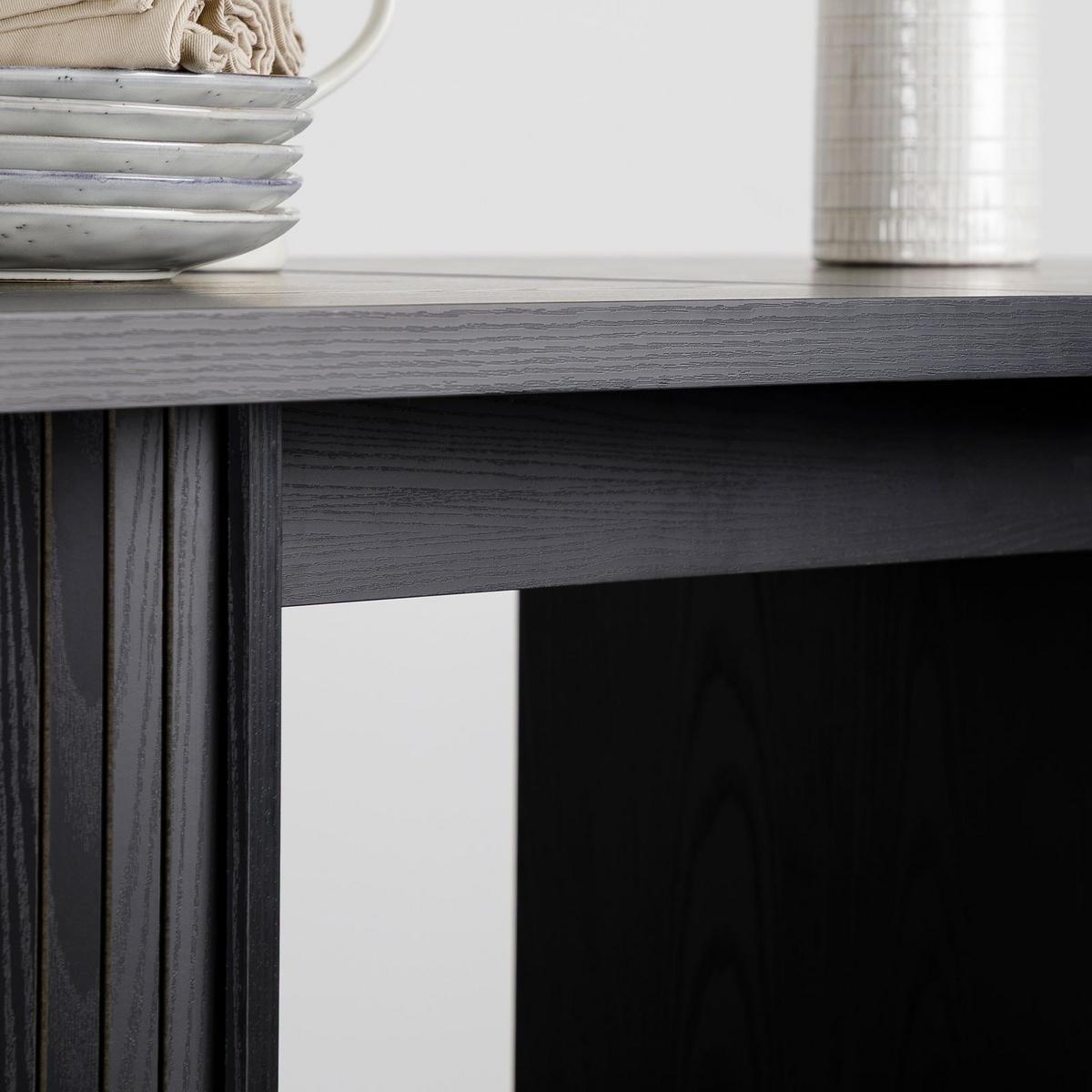 ESSTISCH GUARDA - Schwarz, Holzwerkstoff (75/160/75cm) - IDIMEX