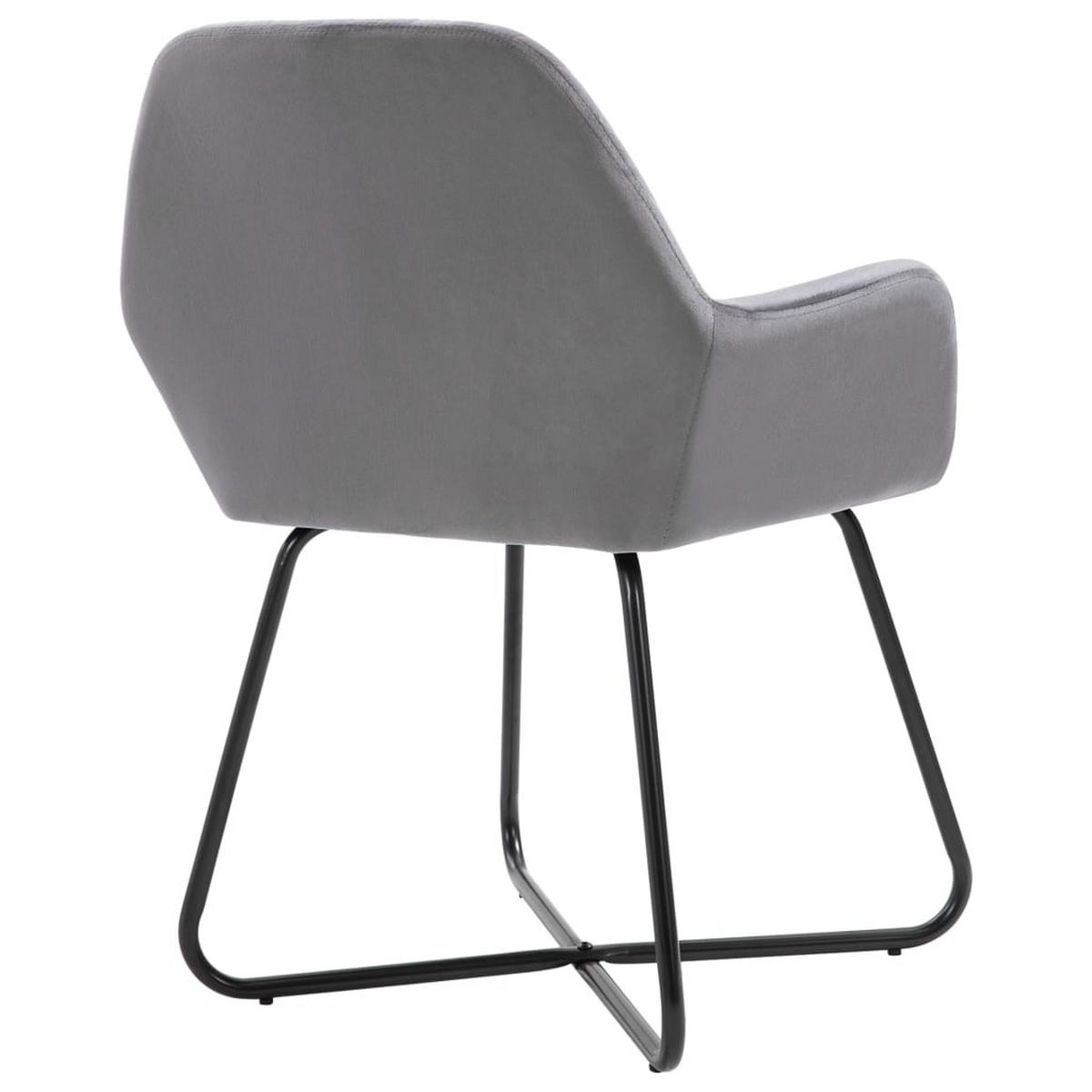 STUHL-SET 2Stk. Weydenbach 61/84/61 cm - Grau, Metall (61/84/61cm) - ZMH