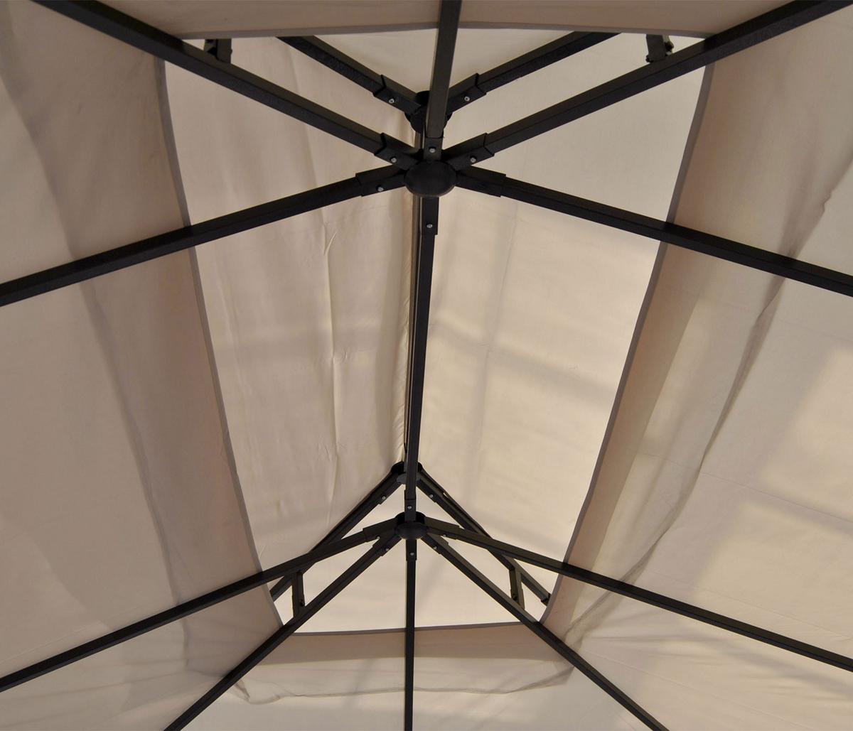 ERSATZBEZUG DACH FÜR PERGOLA NISA Cremeweiß - Weiß, Textil (335/1/435cm) - MCW