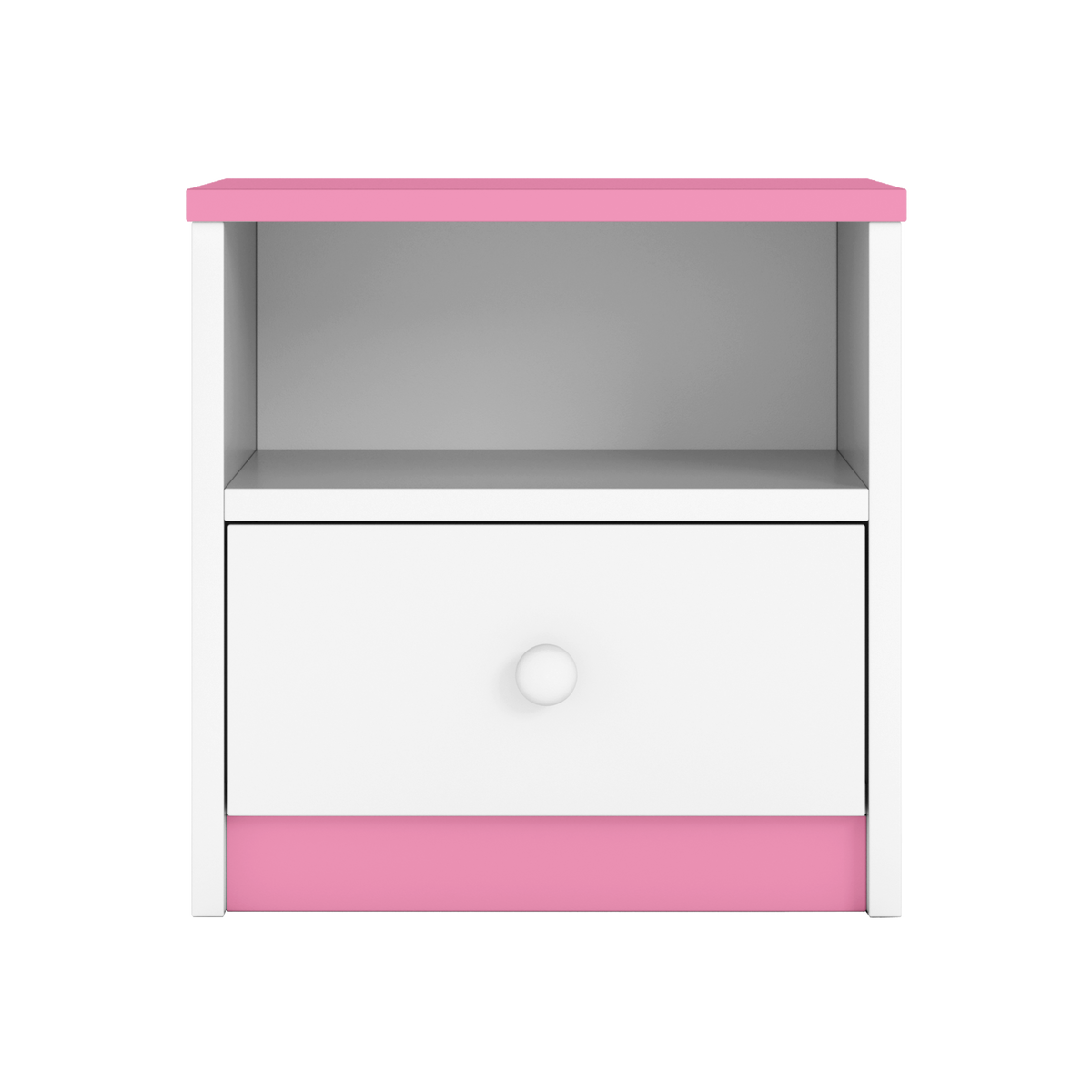 KINDER-NACHTTISCH Babydreams Hellrosa 39/40/30 - Hellrosa, Holzwerkstoff/Kunststoff (39/40/30cm) - RAUMHIRSCH FURNITURE