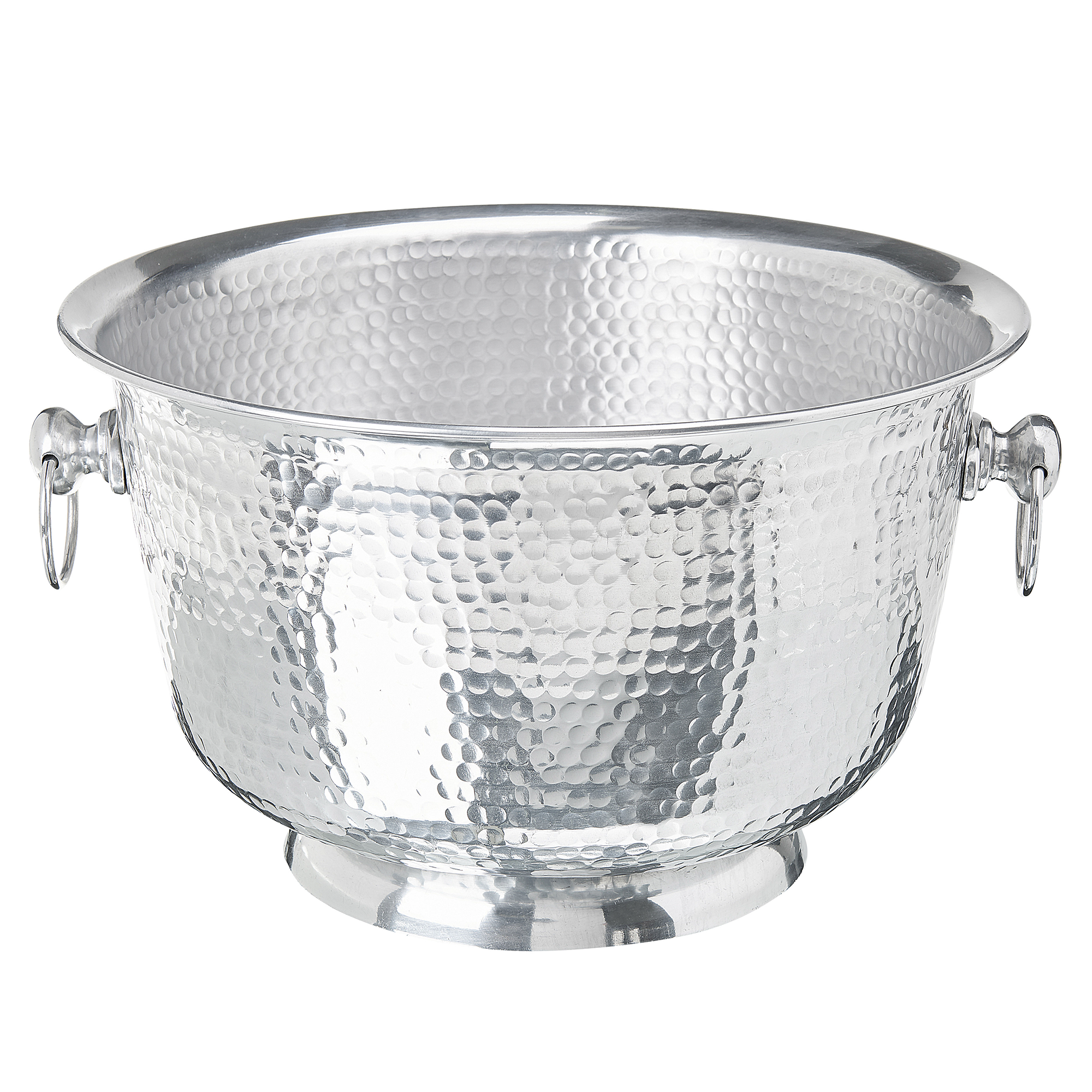 DEKOSCHALE Aluminium silber Pompeii - Silberfarben, Metall (23cm) - Beliani