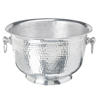 DEKOSCHALE Aluminium silber Pompeii - Silberfarben, Metall (23cm) - Beliani