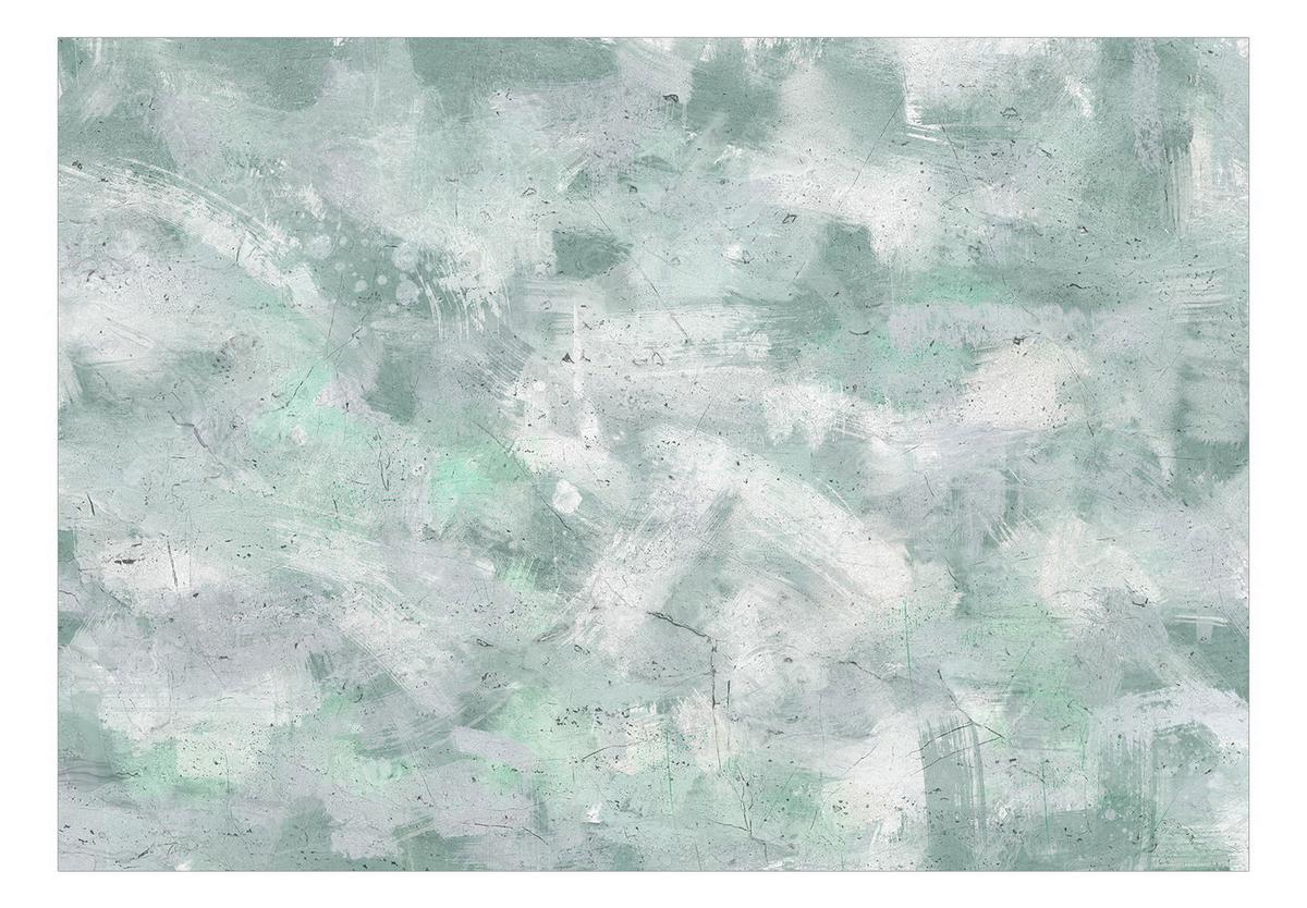SELBSTKLEBENDE FOTOTAPETE Grün 98/70 cm - Grau/Grün, Kunststoff/Textil (98/1cm) - KUNSTLOFT