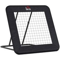 FUSSBALL Rebounder klappbar Kickback Tor Rückprallwand verstellbar Stahl Schwarz - Schwarz, Metall (118/128cm) - HOMCOM