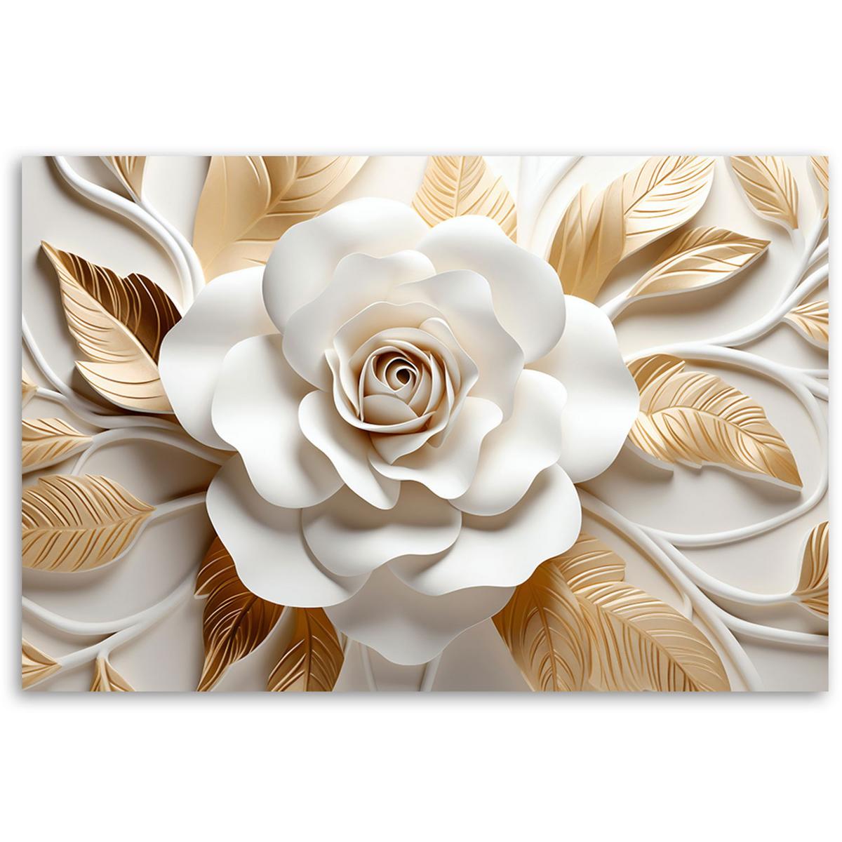 KUNSTDRUCK Weiß 100/70 cm - Weiß, Textil (100/70cm) - KUNSTLOFT