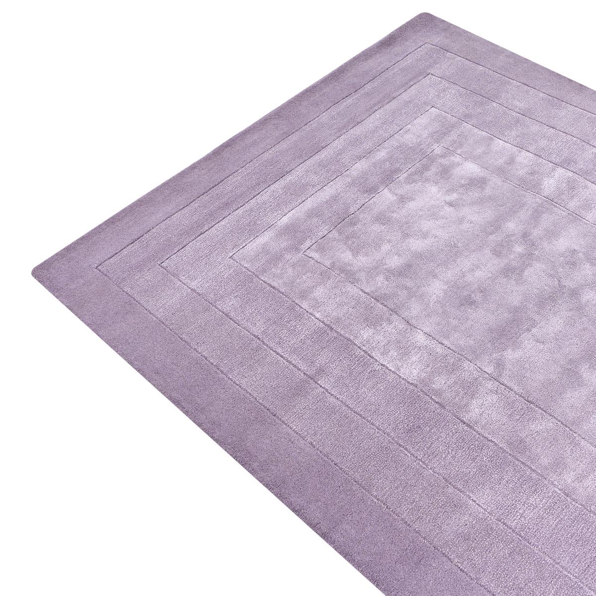TEPPICH Violett 160/230 cm Viskose Amado - Violett, Textil (160/230cm) - Beliani