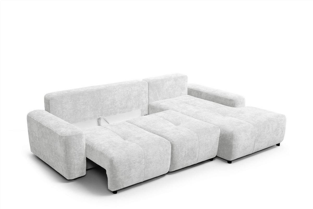 ECKSOFA Argos In Vibe - Hellgrau, Holzwerkstoff/Textil (267/170cm) - Fun Möbel