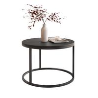 COUCHTISCH 60 cm rund Schwarz, Schwarz Gestell - Schwarz, Holzwerkstoff (60/60/42cm) - Idohome