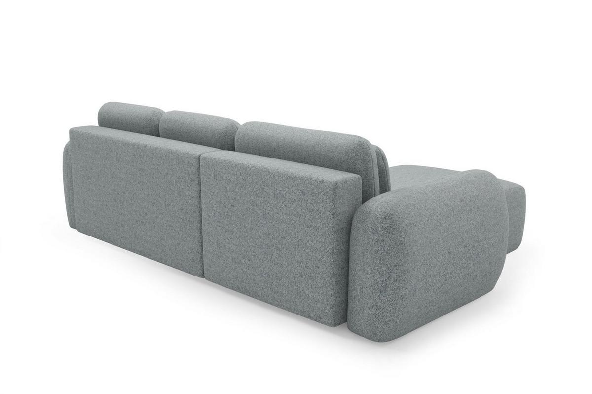 ECKSOFA Gaston Mit Schlaffunktion - Dunkelgrau, Holzwerkstoff/Textil (304/190cm) - Fun Möbel