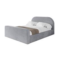POLSTERBETT mit Bettkasten, Fußteil und Lattenrost, Boxbett ohne Matratze - TIVON-Z 180x200 Hellgrau - Hellgrau, Holzwerkstoff/Textil (180/200cm) - ALTDECOR