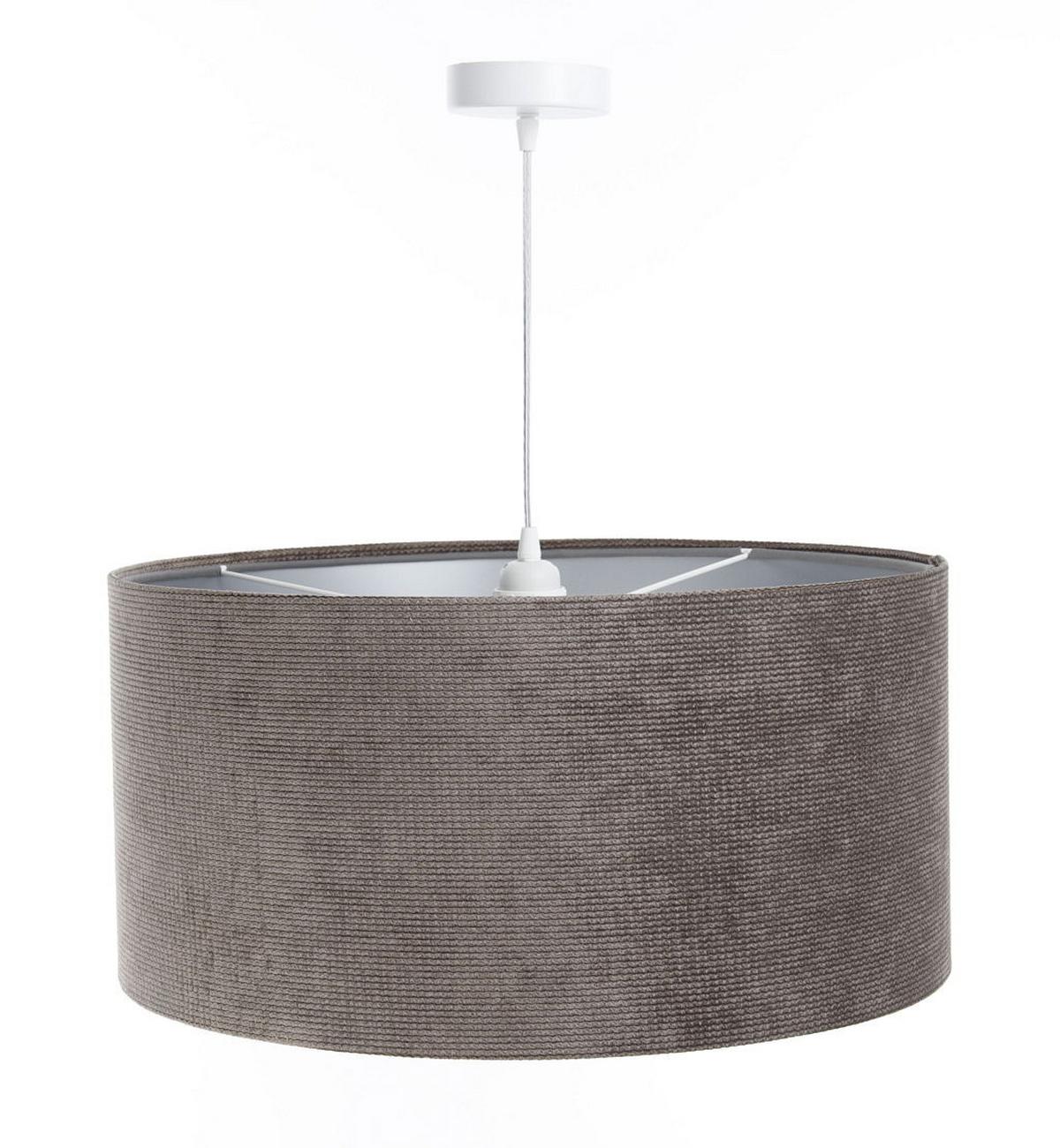 HÄNGELEUCHTE Silber 40/20 cm - Silberfarben/Braun, Kunststoff (40/0.4/20cm) - ONZENO