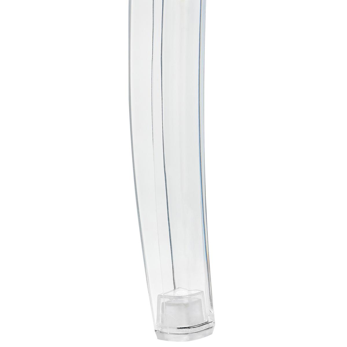 ESSZIMMERSTUHL 2er-Set Transparent Rulison - Transparent, Kunststoff (55/95/50cm) - Beliani