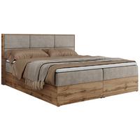 BOXBETT ALBERO 2 - 140/200 Beige Struktur - H4 - Beige, Holz/Textil (140/200cm) - MKS