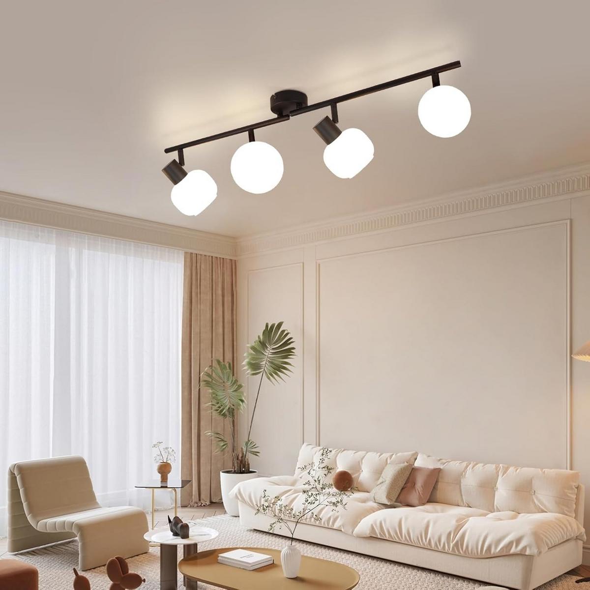 DECKENSTRAHLER Lantra 10/16.5/70 cm - Schwarz, Metall (70/10/16.5cm) - ZMH