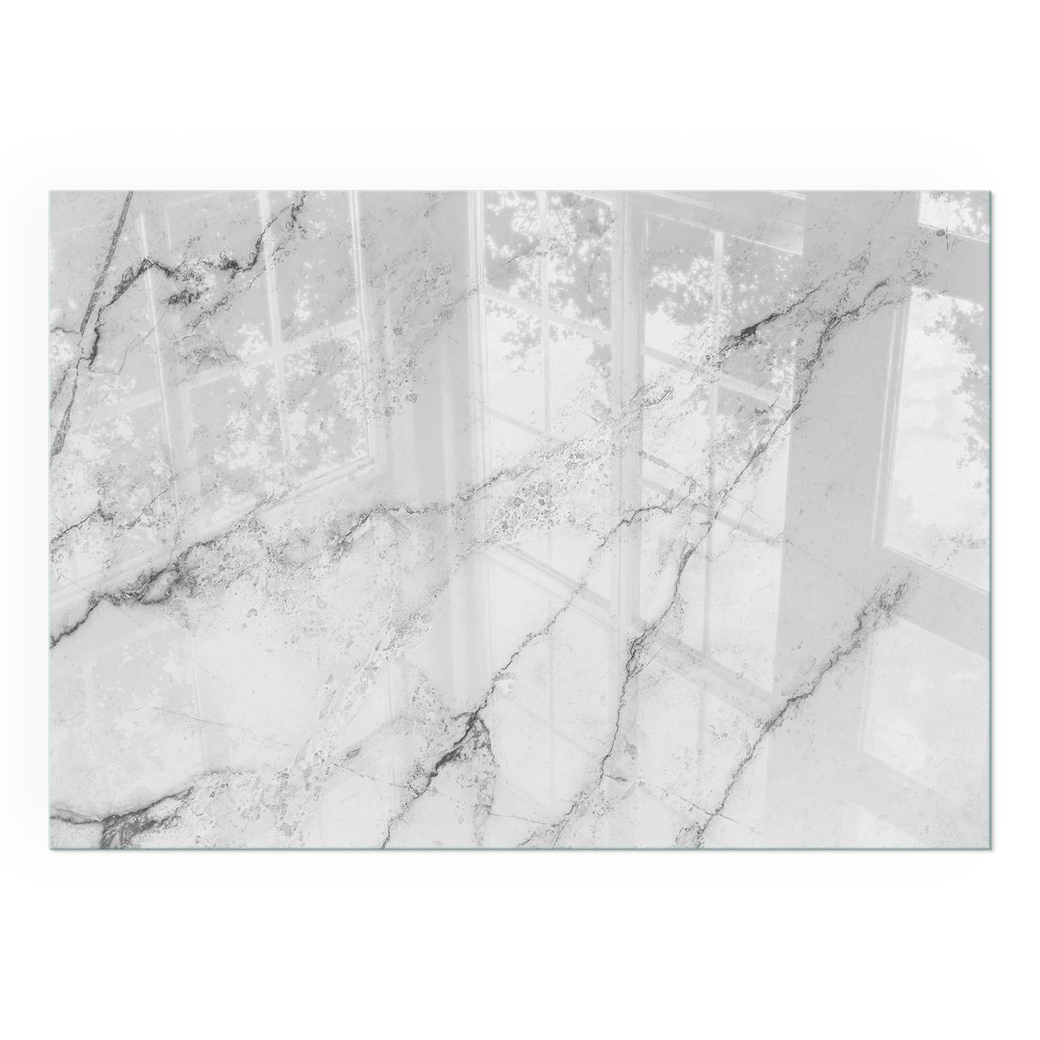 GLASPLATTE für Kamin 100x70 cm - Weiß, Glas (100/70/0.4cm) - TULUP