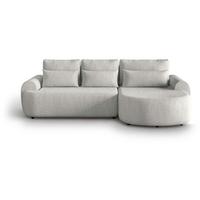 ECKSCHLAFSOFA Olivio L Beige - Beige/Schwarz, Kunststoff/Textil (266/170cm) - Beautysofa