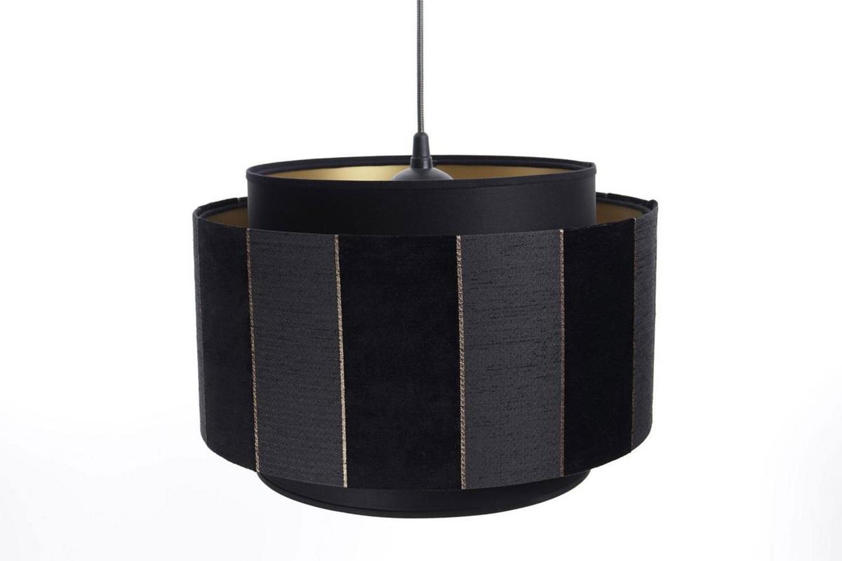 HÄNGELEUCHTE Gold 40/27 cm - Schwarz, Kunststoff (40/1/27cm) - ONZENO