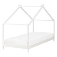 KINDER-HAUSBETT Weiß 90-200 cm Orlu - Weiß, Holz (90/200cm) - Beliani