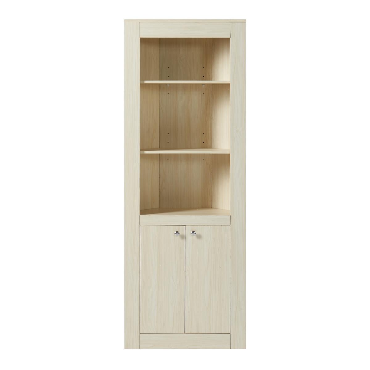 ECKSCHRANK Eura - Eichefarben, Holzwerkstoff (62/170/30cm) - [en.casa]