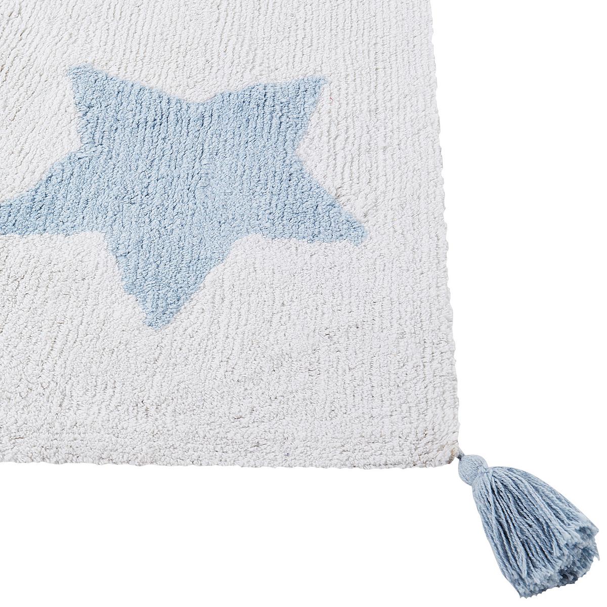 KINDERTEPPICH Merevi 140/200 cm - Blau/Gelb, Textil (200/140cm) - Beliani