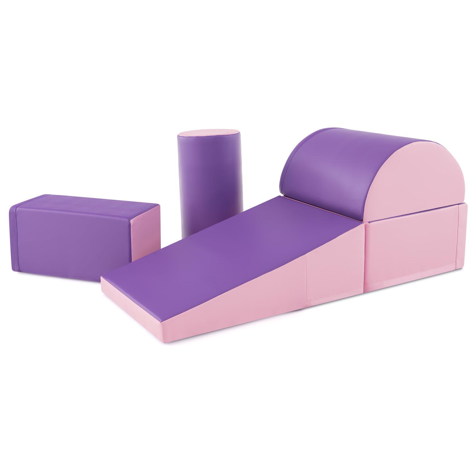 SOFTBAUSTEINE Violett - Lila, Kunststoff (40/21/40cm) - COSTWAY