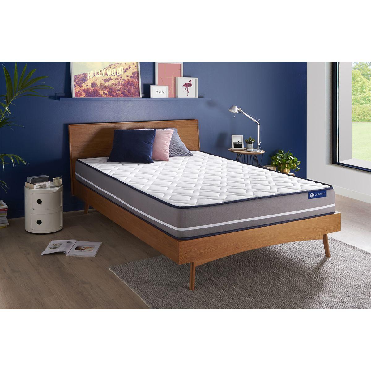 MATRATZE Actiflex pur Taschenfederkern 130 x 190 cm h3 - Weiß, Textil (130/190cm) - ACTISOM