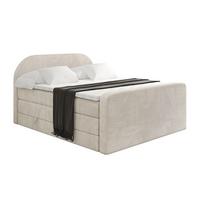 BOXSPRINGBETT mit Matratze und Lattenrost - NOX-Z KING-200x200 - Beige Casablanca - Beige, Holzwerkstoff (200/200cm) - ALTDECOR