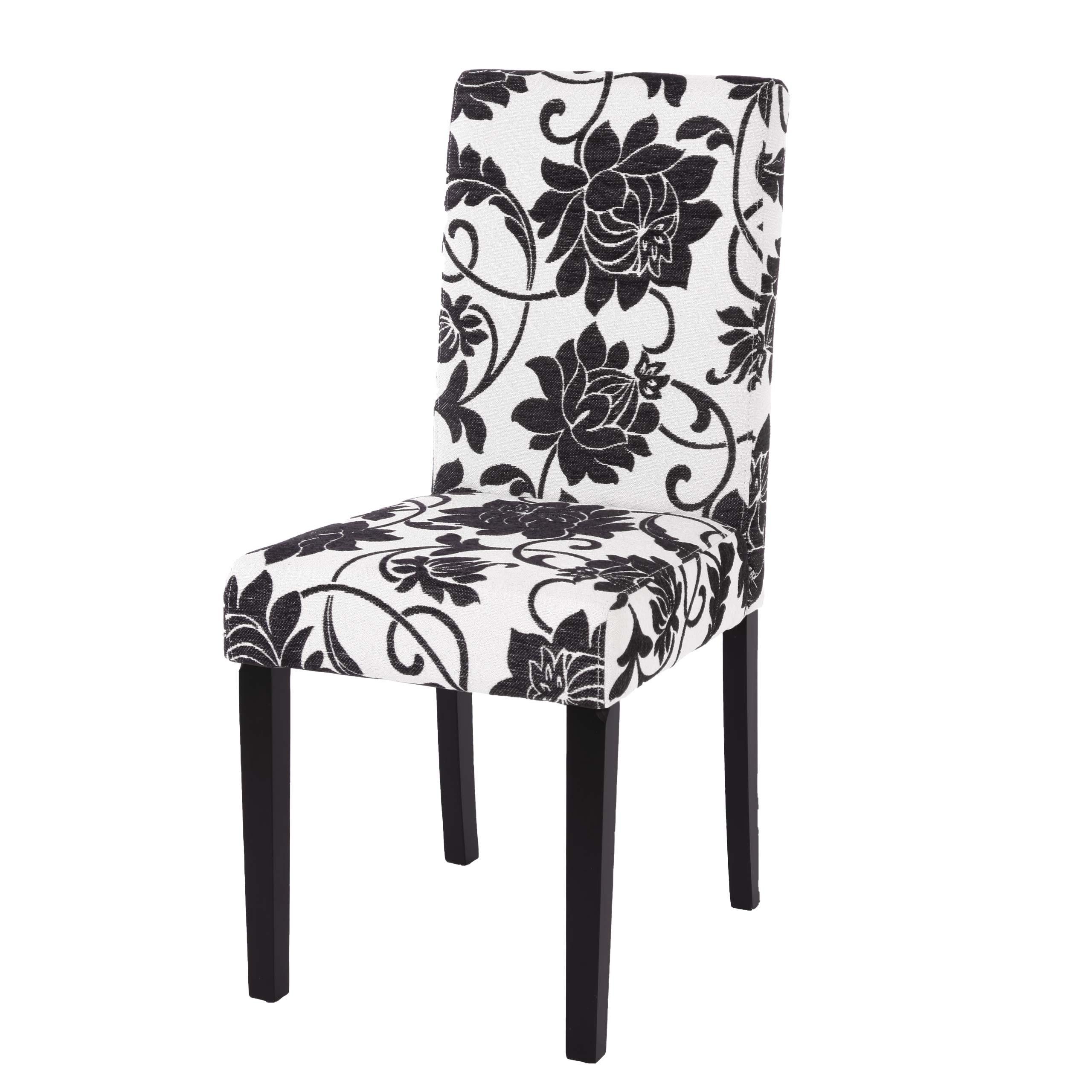 ESSZIMMERSTUHL Weiß, Schwarz - Schwarz/Weiß, Textil (43/90/56cm) - MCW