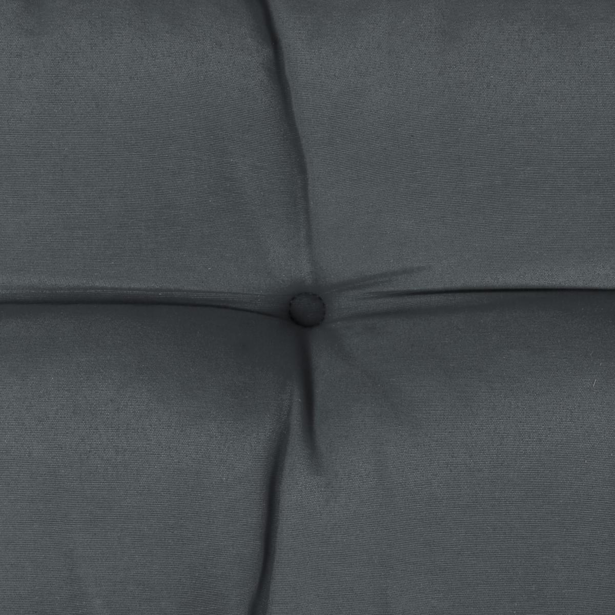 PALETTENKISSEN Eco Style Sitz 120/80/15 cm Graphitgrau - Grau, Textil (80/15/120cm) - Beautissu 