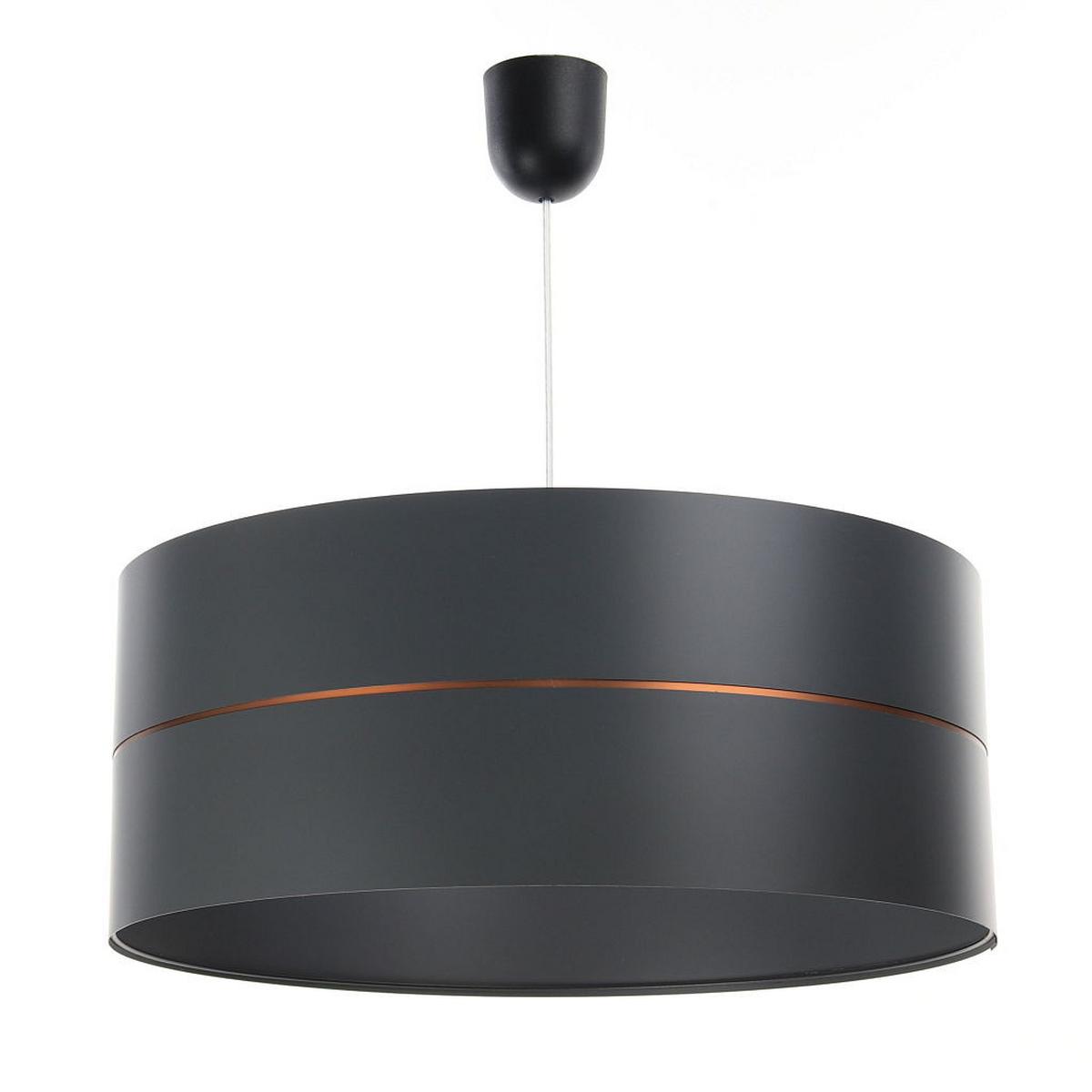 HÄNGELEUCHTE Grau 30/21 cm - Grau/Kupferfarben, Kunststoff (30/0.45/21cm) - ONZENO