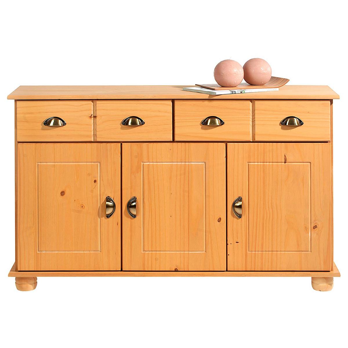 SIDEBOARD COLMAR gebeizt - Kieferfarben, Holz (116/74/35cm) - IDIMEX