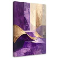 LEINWANDBILD Abstraktion 40x60cm - Lila, Textil (40/60cm) - Feeby