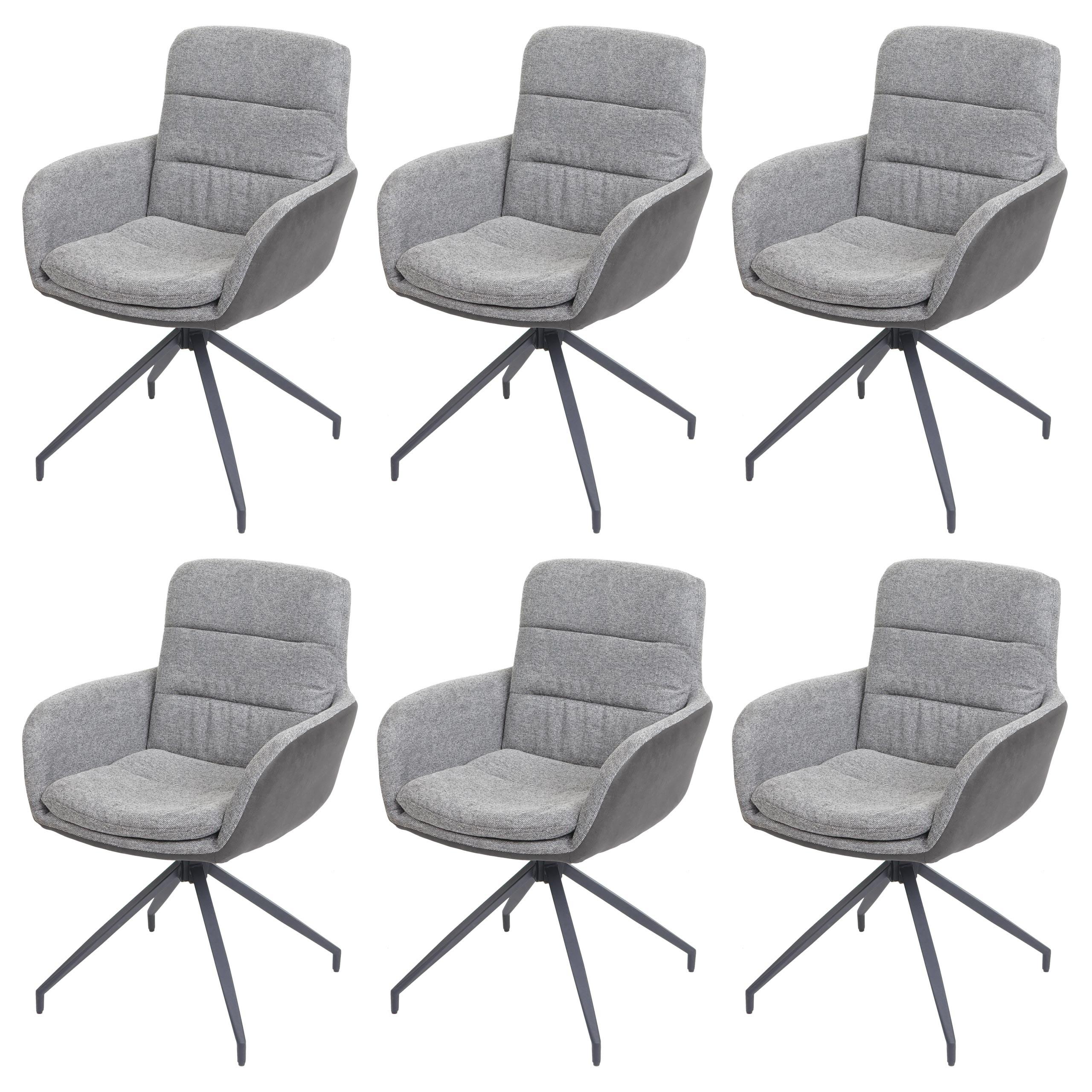 ESSZIMMERSTUHL Grau, Grau - Dunkelgrau/Grau, Textil (60/89/54cm) - MCW