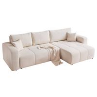 ECKSOFA Leros Xl Mit Schlaffunktion - Creme, Holzwerkstoff/Textil (145/278cm) - Fun Möbel