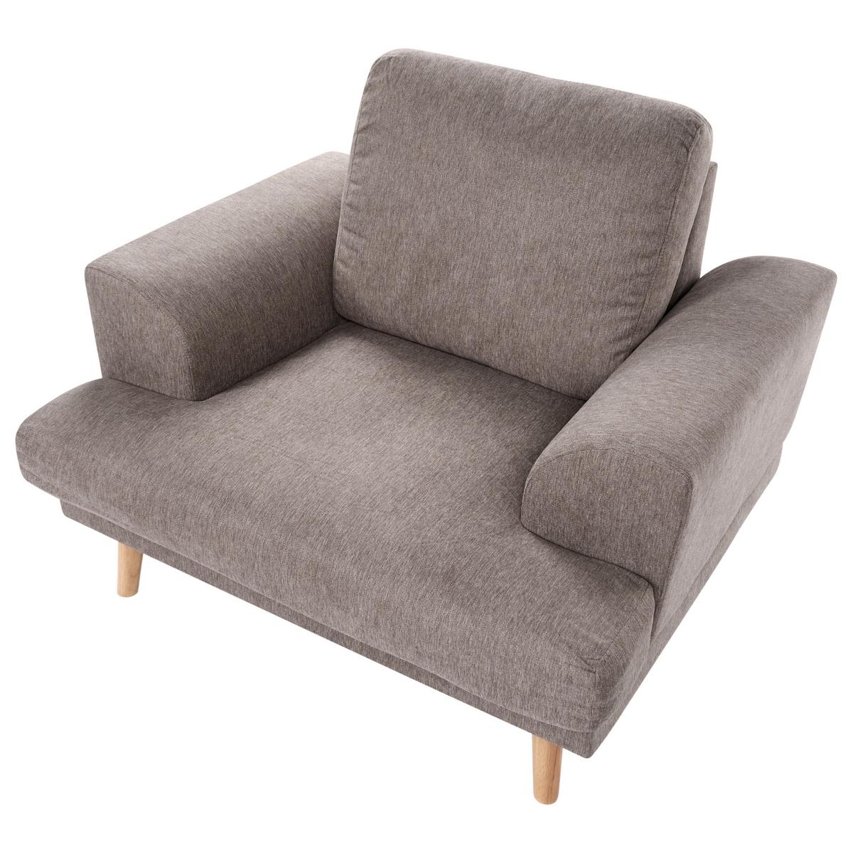 SESSEL Stoff Braun Kildal - Braun, Textil (114/90/96cm) - Beliani